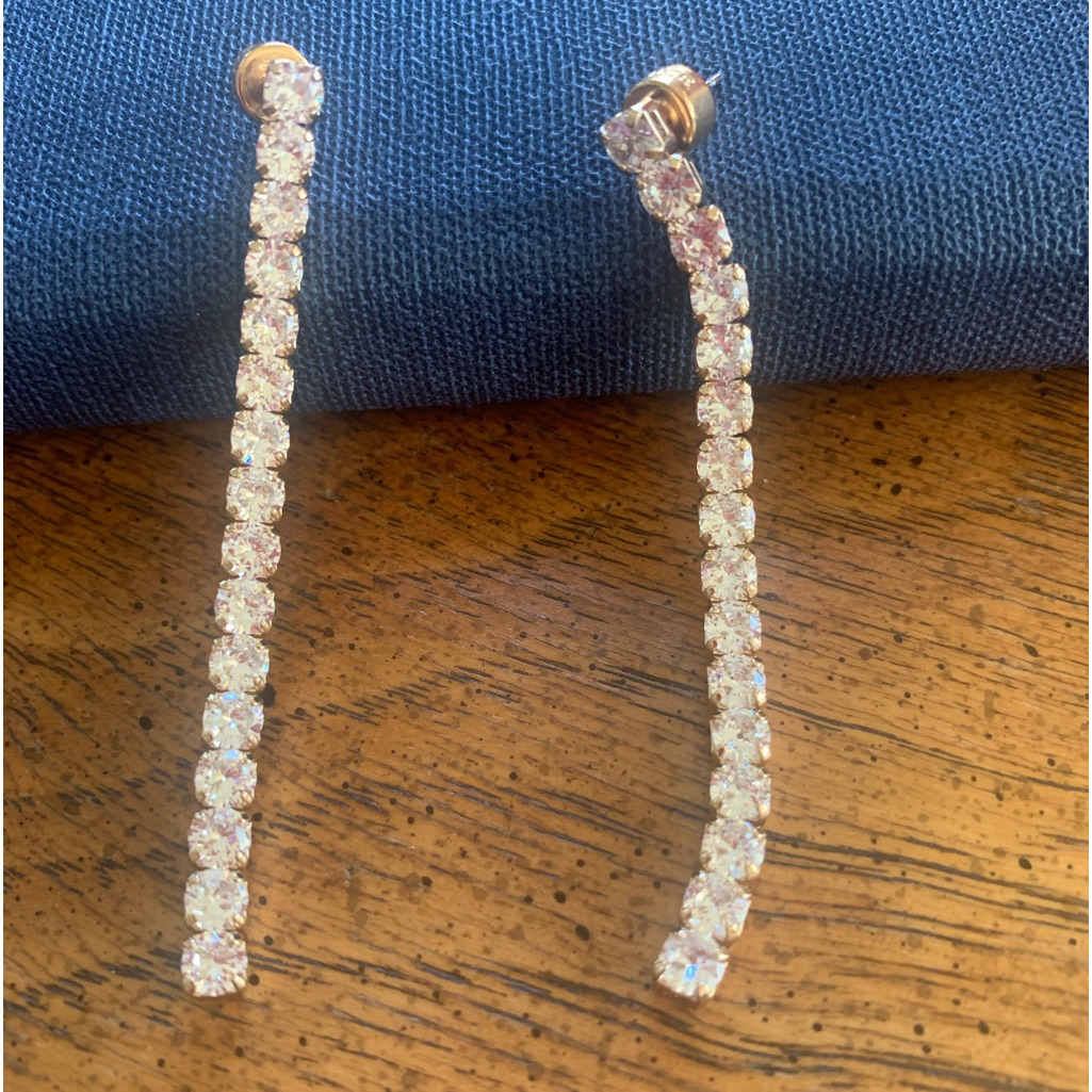 Zaxie Long Line Drop Earrings